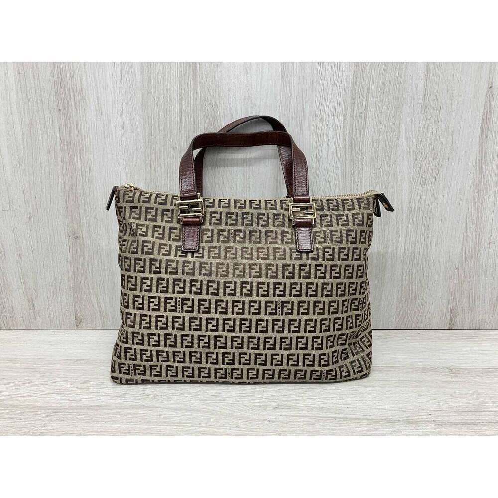 Fendi Zucca Handbag Brown